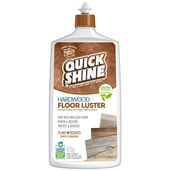 Hardwood Floor Luster, Pfas-Free Formula Floor Polish with Plant-Derived Carnauba - 1 pack - 27 oz per pack - plus 3 My Outlet Mall Resealable Storage Pouches