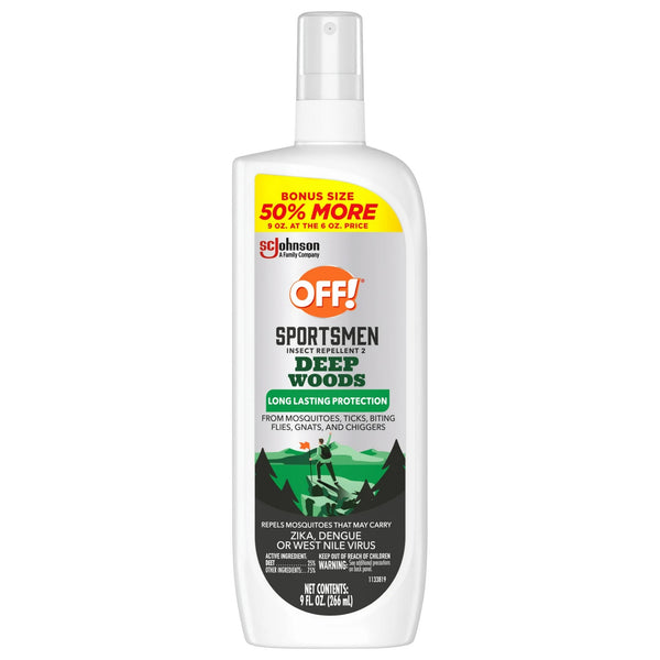 Deep Woods Sportsmen 25% Deet Insect Repellent II, Mosquito Bug Spray, Bonus Size - 1 pack - 9 oz per pack - plus 3 My Outlet Mall Resealable Storage Pouches