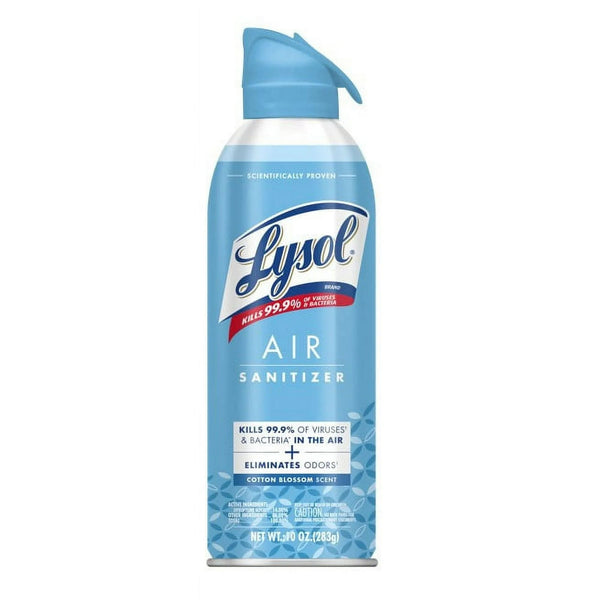 Air Sanitizer Spray, For Air Sanitization & Odor Elimination, Cotton Blossom Scent - 2 packs - 10Fl oz per pack - plus 3 My Outlet Mall Resealable Storage Pouches