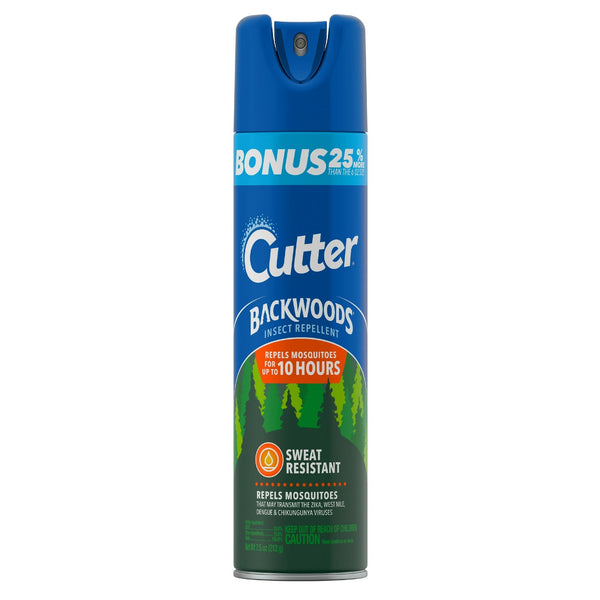Backwoods Insect Repellent, Mosquito Repellent, 25% Deet, Sweat Resistant, Aerosol - 2 packs - 7.5 oz per pack - plus 3 My Outlet Mall Resealable Storage Pouches