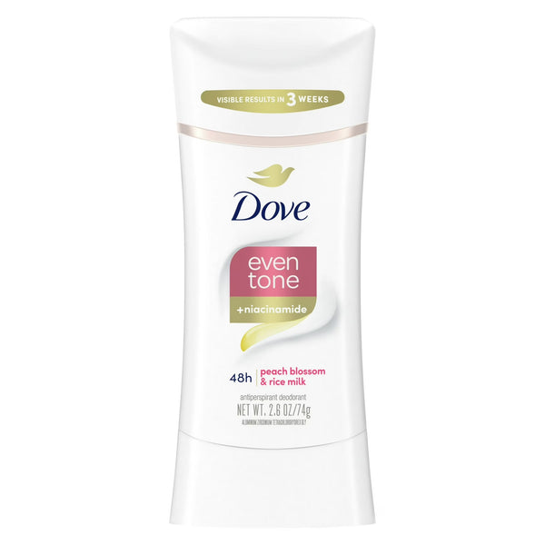 Even Tone Women's Antiperspirant Deodorant Stick Peach Blossom & Rice Milk for All Skin - 1 pack - 2.6 oz per pack - plus 3 My Outlet Mall Resealable Storage Pouches
