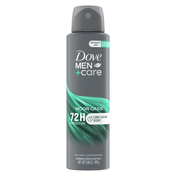 Men+Care Antiperspirant Deodorant Spray for Men Moon Oasis - 2 packs - 3.8 oz per pack - plus 3 My Outlet Mall Resealable Storage Pouches