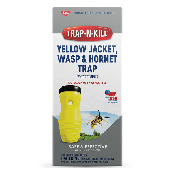 Trap N Kill Yellow Jacket Hornet and Wasp Trap with Bait - 1 pack - plus 3 My Outlet Mall Resealable Storage Pouches