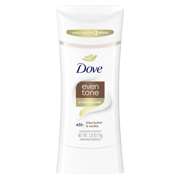Even Tone Antiperspirant Deodorant Stick Shea Butter & Vanilla - 1 pack - 2.6 oz per pack - plus 3 My Outlet Mall Resealable Storage Pouches