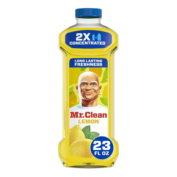 2X Concentrated Multi Surface Cleaner with Lemon Scent - 2 packs - 23 oz per pack - plus 3 My Outlet Mall Resealable Storage Pouches