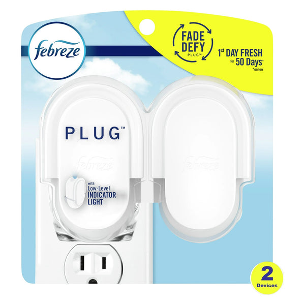 Plug in Air Freshener, Odor-Fighting Scented Oil Warmer Device - 2 packs - 2 count per pack - plus 3 My Outlet Mall Resealable Storage Pouches