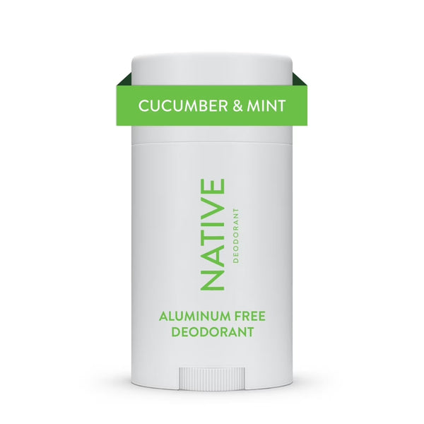 Deodorant, Aluminum Free, Cucumber & Mint, for Women and Men - 2 packs - 2.65 oz per pack - plus 3 My Outlet Mall Resealable Storage Pouches