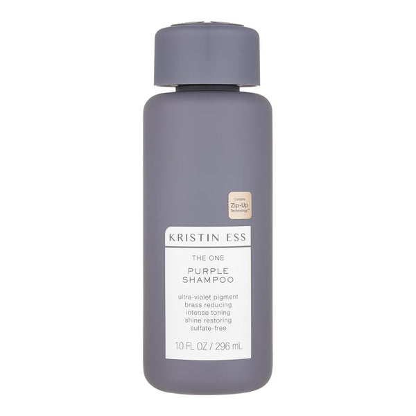 Hair Purple Shampoo for Blonde, Brunette, Silver + Grey Hair, Anti Brass + Yellow Tones, Sulfate Free Toning Shampoo - 1 pack - 10 oz per pack - plus 3 My Outlet Mall Resealable Storage Pouches