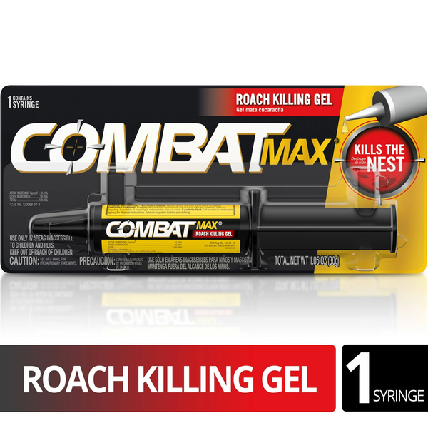 Roach Killing Gel for Indoor and Outdoor Use, 1 Syringe -  2 packs - 1.05 oz per pack plus 3 My Outlet Mall Resealable Storage Pouches