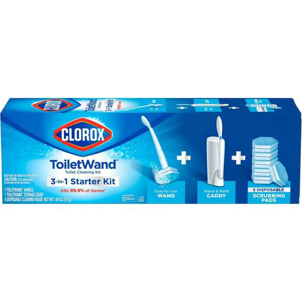 ToiletWand Disposable Toilet Bowl Brush Cleaner System - 1 pack - plus 3 My Outlet Mall Resealable Storage Pouches
