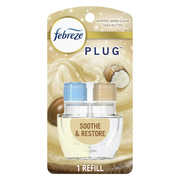 Plug Refill Odor-Fighting Air Freshener Soothe & Restore Scent - 1 pack - 0.87 oz per pack - plus 3 My Outlet Mall Resealable Storage Pouches