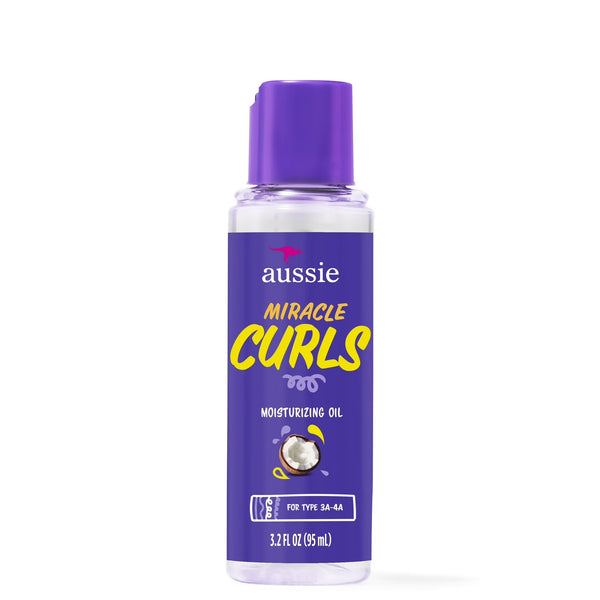 Miracle Curls Coconut Curl-Defining Hair Oil, for Curly Hair - 1 pack - 3.2Fl oz per pack - plus 3 My Outlet Mall Resealable Storage Pouches