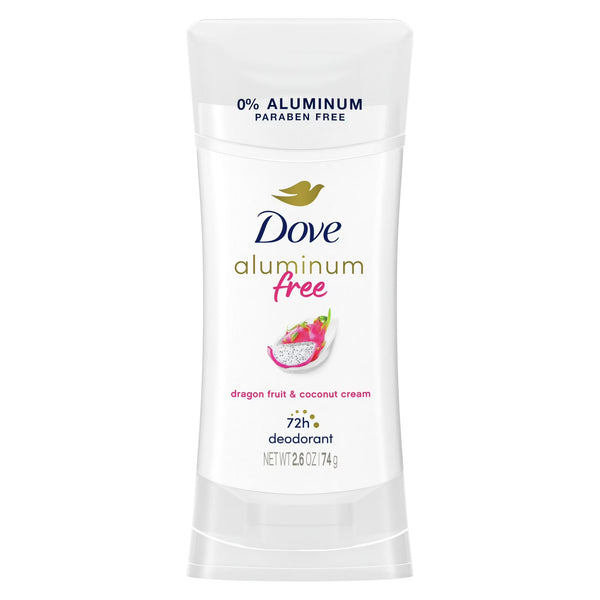 Aluminum Free Deodorants Stick for Women Dragon Fruit & Coconut Cream - 1 pack - 2.6 oz per pack - plus 3 My Outlet Mall Resealable Storage Pouches
