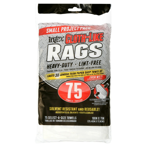 Cloth-Like Cleaning Rags - 2 packs - 75 count per pack - plus 3 My Outlet Mall Resealable Storage Pouches