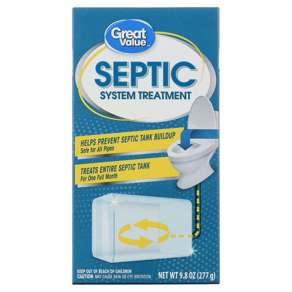 Septic System Treatment - 2 packs - 9.8 oz per pack - plus 3 My Outlet Mall Resealable Storage Pouches