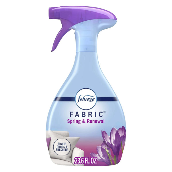 Fabric Spray Air Freshener, Odor-Fighting, Spring & Renewal - 1 pack - 23.6 fl oz per pack - plus 3 My Outlet Mall Resealable Storage Pouches