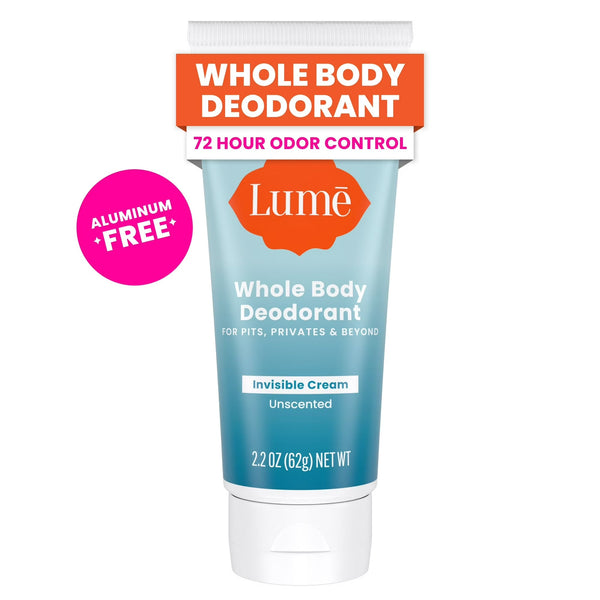 Whole Body Women’s Deodorant Invisible Cream Aluminum Free, Unscented - 1 pack - 2.2 oz per pack - plus 3 My Outlet Mall Resealable Storage Pouches