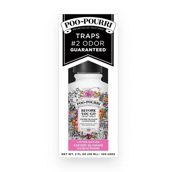 Before-You-Go Toilet Spray, Cherry Blossom Sandalwood - 2 packs - 2 oz per pack - plus 3 My Outlet Mall Resealable Storage Pouches