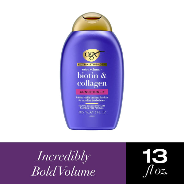 Extra Strength Biotin & Collagen Conditioner - 1 pack - 13Fl oz per pack - plus 3 My Outlet Mall Resealable Storage Pouches