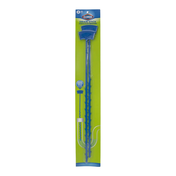 Drain Cleaner Sticks for Hair and Drain Clogs, Blue 20 Inch - 1 pack - plus 3 My Outlet Mall Resealable Storage Pouches