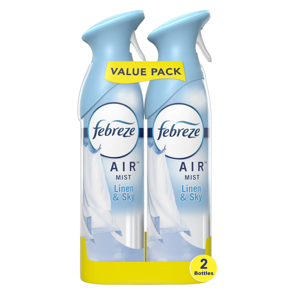 Air Freshener Spray, Odor-Fighting Room Spray, Linen & Sky- 1 pack - 2 count per pack - plus 3 My Outlet Mall Resealable Storage Pouches