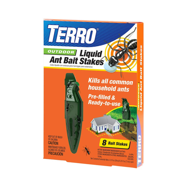 Outdoor Liquid Ant Bait Stakes - 1 pack - plus 3 My Outlet Mall Resealable Storage Pouches