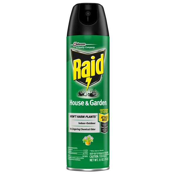 House & Garden Indoor Flying Insect Killer without Harming Plants, Aerosol Insecticide Spray - 1 pack - 11 oz per pack - plus 3 My Outlet Mall Resealable Storage Pouches