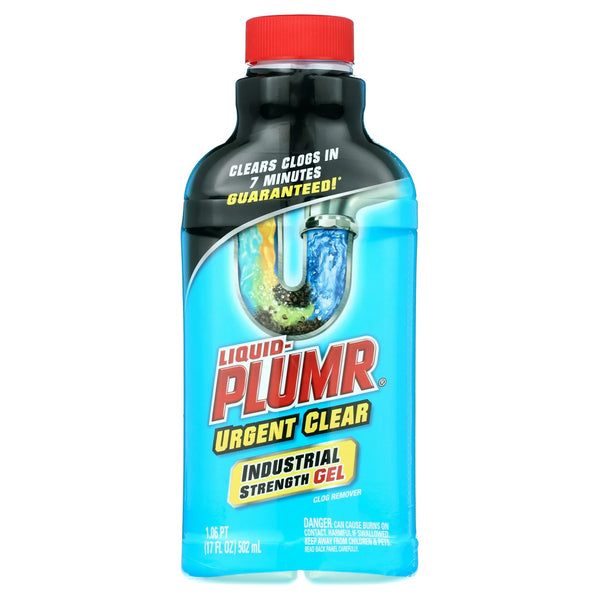 Industrial Strength Drain Clog Remover Gel, Urgent Clear - 1 pack - 17 fl oz per pack - plus 3 My Outlet Mall Resealable Storage Pouches