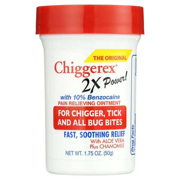 2x Medicated Ointment: Chiggers, Mosquito, Bug Bites - 1 pack - 1.75 oz per pack - plus 3 My Outlet Mall Resealable Storage Pouches