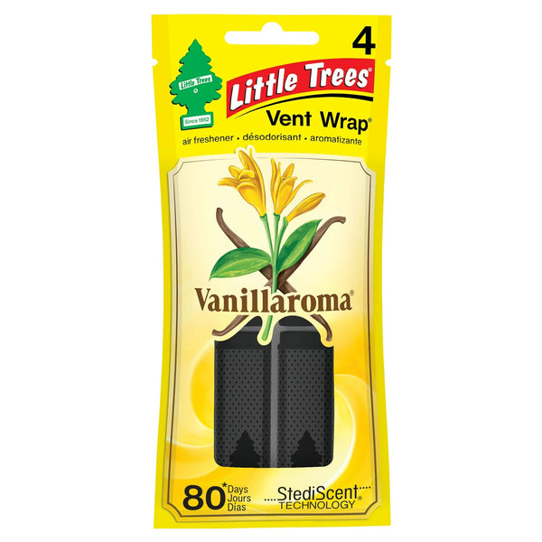 Air Freshener Vent Wrap Vanillaroma - 1 pack - 4 count per pack plus 3 My Outlet Mall Resealable Storage Pouches