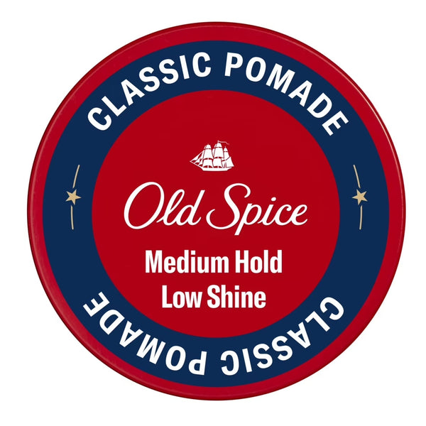 Classic Pomade for Men, Medium Hold, Low Shine, Men's Hair Styling Pomade - 3 packs - 2.22 oz per pack - plus 3 My Outlet Mall Resealable Storage Pouches