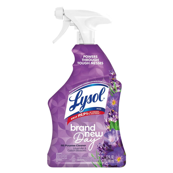 All-Purpose Cleaner, Sanitizing and Disinfecting Spray, Lavender & Cotton Blossom - 2 packs - 32 oz per pack - plus 3 My Outlet Mall Resealable Storage Pouches