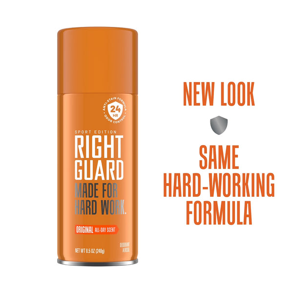 Sport Deodorant Spray for Men, Aluminum-Free, Original Scent - 3 packs - 8.5 oz per pack - plus 3 My Outlet Mall Resealable Storage Pouches
