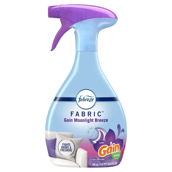Fabric Spray Air Freshener, Odor-Fighting, Gain Moonlight Breeze - 1 pack - 23.6 oz per pack - plus 3 My Outlet Mall Resealable Storage Pouches