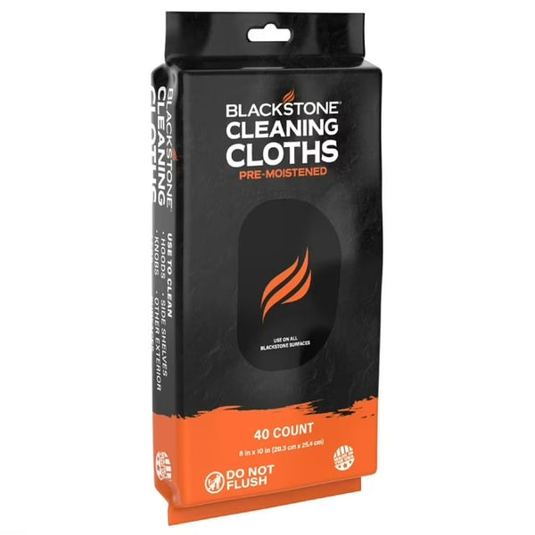 Griddle Cleaning Cloths (Pre-Moistened) - 2 packs - 40 Count per pack - plus 3 My Outlet Mall Resealable Storage Pouches