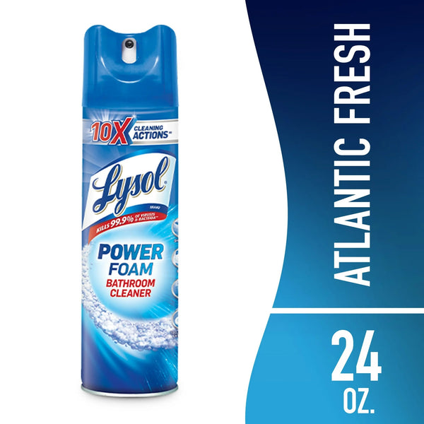 Bathroom Cleaner Spray, Power Aerosol - 1 pack - 24 oz per pack - plus 3 My Outlet Mall Resealable Storage Pouches