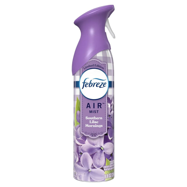 Air Freshener Spray, Odor-Fighting Room Spray, Southern Lilac Mornings - 1 pack - 8.8 oz per pack - plus 3 My Outlet Mall Resealable Storage Pouches