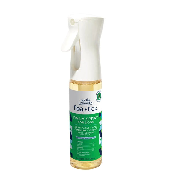 Unlimited Spray Flea & Tick Daily Treatment for Dogs - 2 packs - 10 oz per pack - plus 3 My Outlet Mall Resealable Storage Pouches