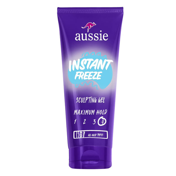Instant Freeze Sculpting Hair Gel for Curly Hair, Straight Hair, and Wavy Hair, Unisex - 1 pack - 7 oz per pack - plus 3 My Outlet Mall Resealable Storage Pouches