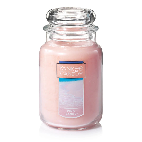 Candle Pink Sands Original Large Scented Jar Candle - 1 pack - 22 oz per pack - plus 3 My Outlet Mall Resealable Storage Pouches