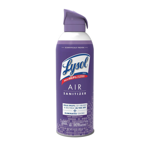 Air Sanitizer Spray, For Air Sanitization and Odor Elimination, Light Breeze Scent - 1 pack - 10 oz per pack - plus 3 My Outlet Mall Resealable Storage Pouches