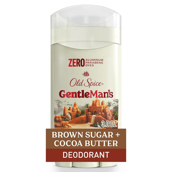 Gentleman's Collection Deodorant Stick for Men, Brown Sugar & Cocoa Butter - 1 pack - 3 oz per pack - plus 3 My Outlet Mall Resealable Storage Pouches