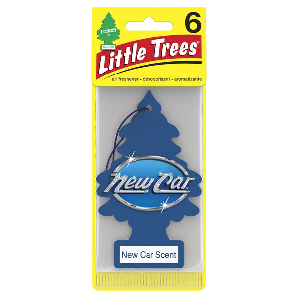 Air Freshener New Car Scent Fragrance 6 count - 1 pack - plus 3 My Outlet Mall Resealable Storage Pouches