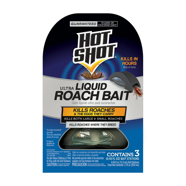 Ultra Liquid Roach Bait, Roach Killer, Kills Roaches & the Eggs They Carry -  3 packs - 3 count per pack plus 3 My Outlet Mall Resealable Storage Pouches