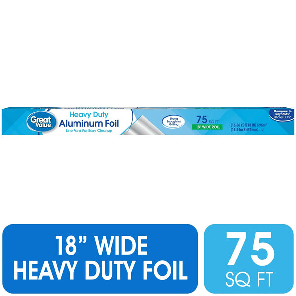 Heavy Duty Aluminum Foil - 1 pack -  75 square feet per pack - plus 3 My Outlet Mall Resealable Storage Pouches