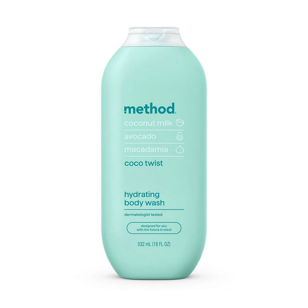 Body Wash, Coco Twist - 2 packs - 18 oz per pack - plus 3 My Outlet Mall Resealable Storage Pouches