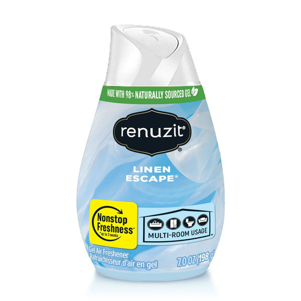 Adjustable Gel Air Freshener Cone Linen Escape Scent - 1 pack - 7oz per pack - plus 3 My Outlet Mall Resealable Storage Pouches