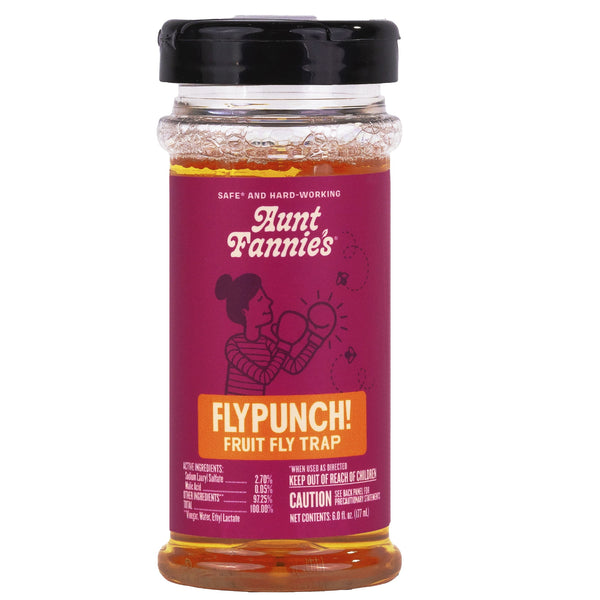 FlyPunch Fruit Fly Trap - 1 pack - 6fl oz per pack - plus 3 My Outlet Mall Resealable Storage Pouches