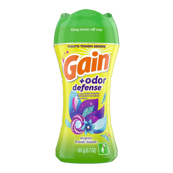 Odor Defense In-Wash Scent Booster, Super Fresh Blast Scent- 1 pack - 5.7 oz per pack - plus 3 My Outlet Mall Resealable Storage Pouches