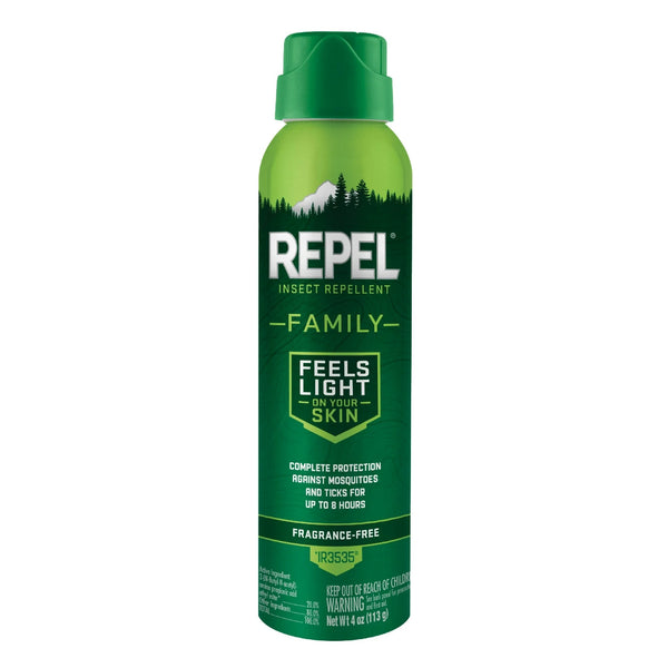 Family Insect Repellent, Deet-Free, Lightweight Aerosol Spray Repels Mosquitoes for 8hr - 3 packs - 4 oz per pack - plus 3 My Outlet Mall Resealable Storage Pouches